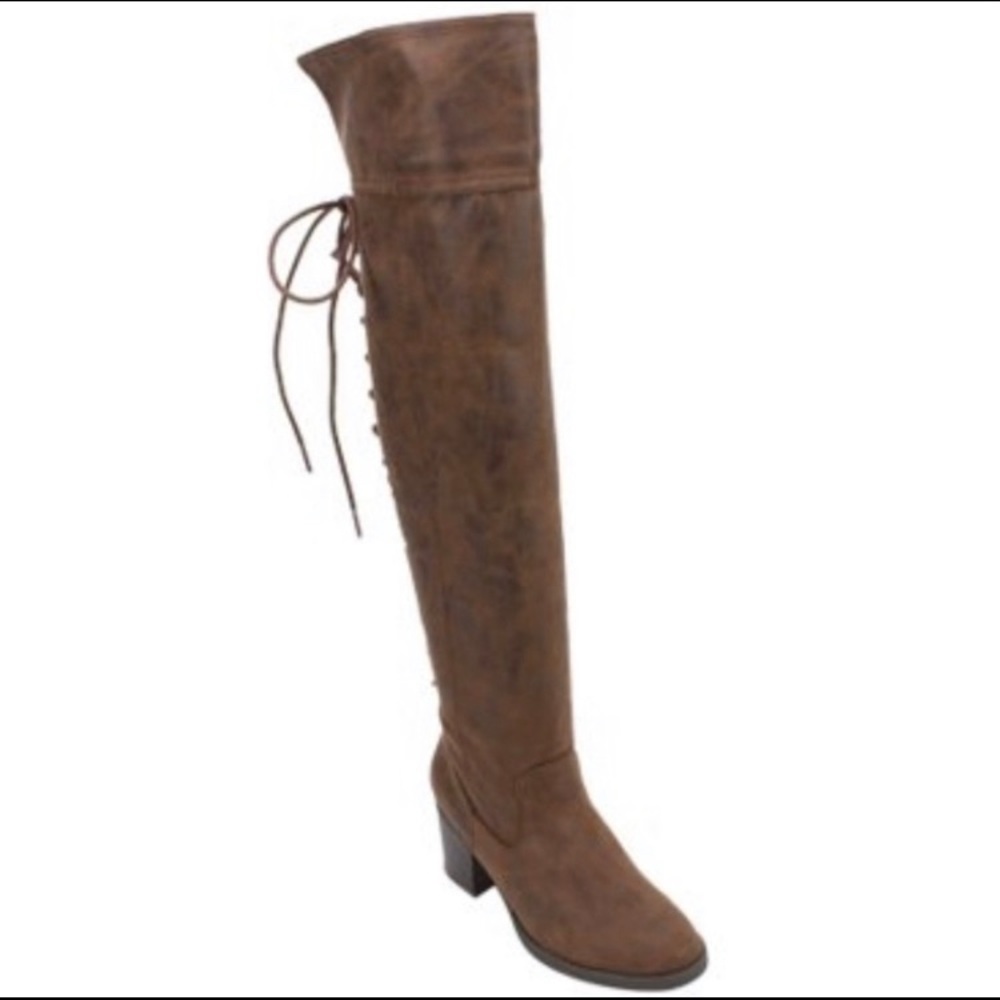White Mountain over the knee lace up boots size 6 - Picture 2 of 10